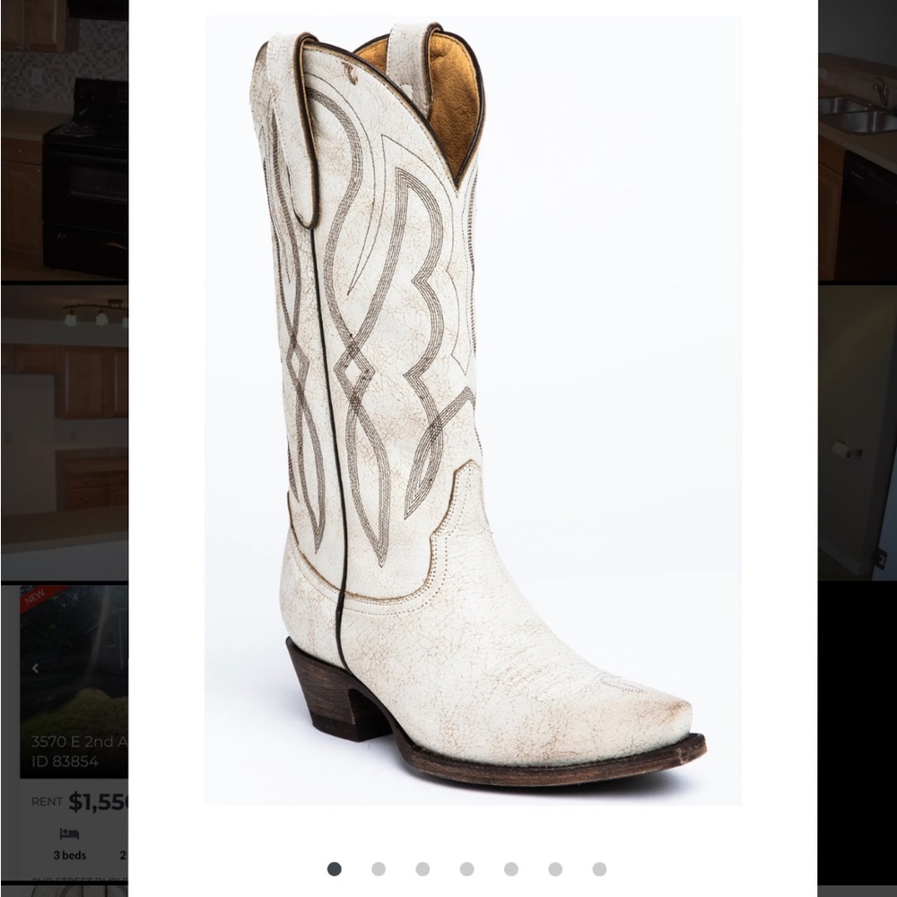 White Cowgirl boots - Western Snip Toe